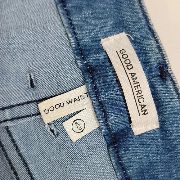 Good American Good Waist Step Hem Skinny Jeans Size 15 GWSH367T - Picture 10 of 14